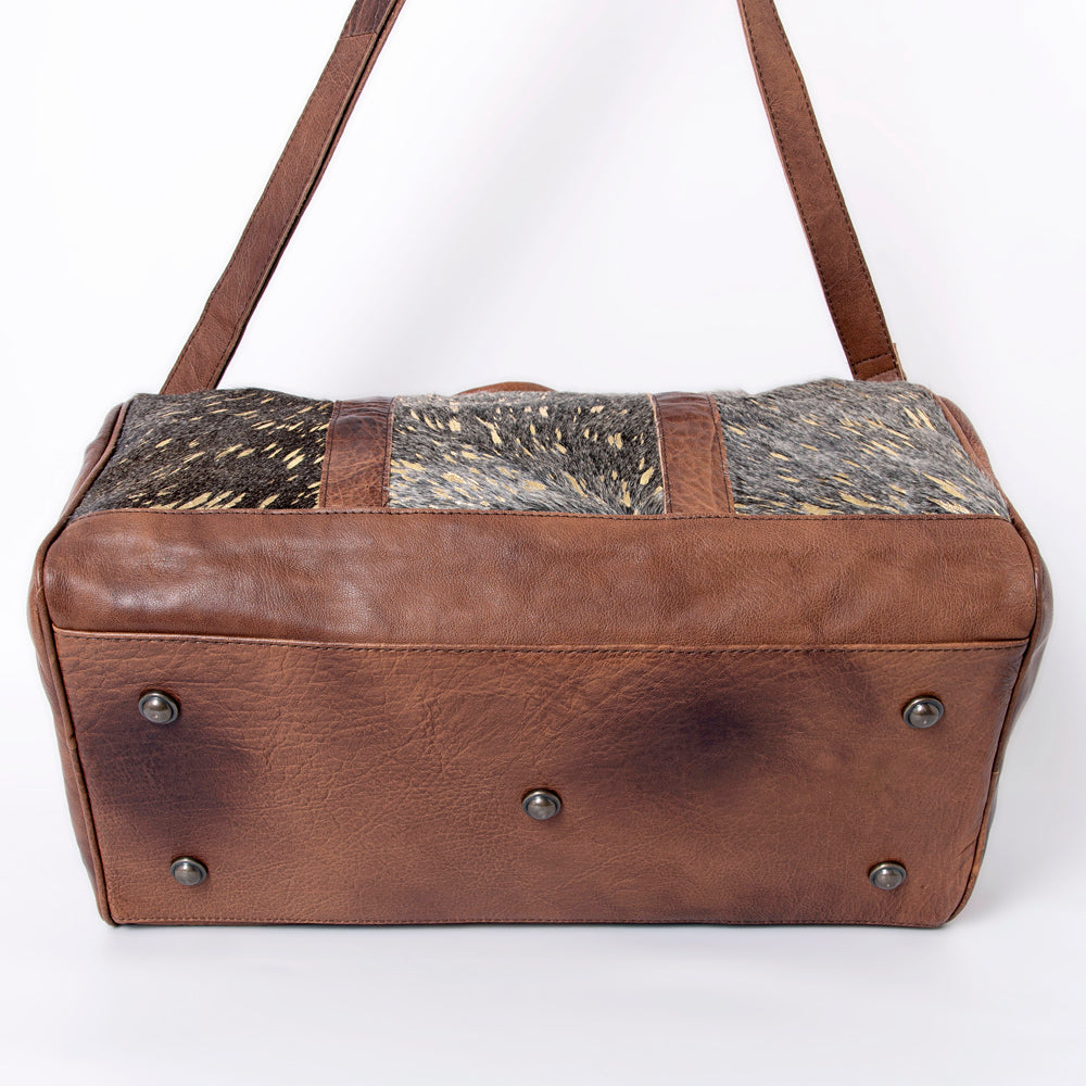 American Darling Women's Duffel Bag Western Hair On Genuine Leather Handbag and Ladies Purse