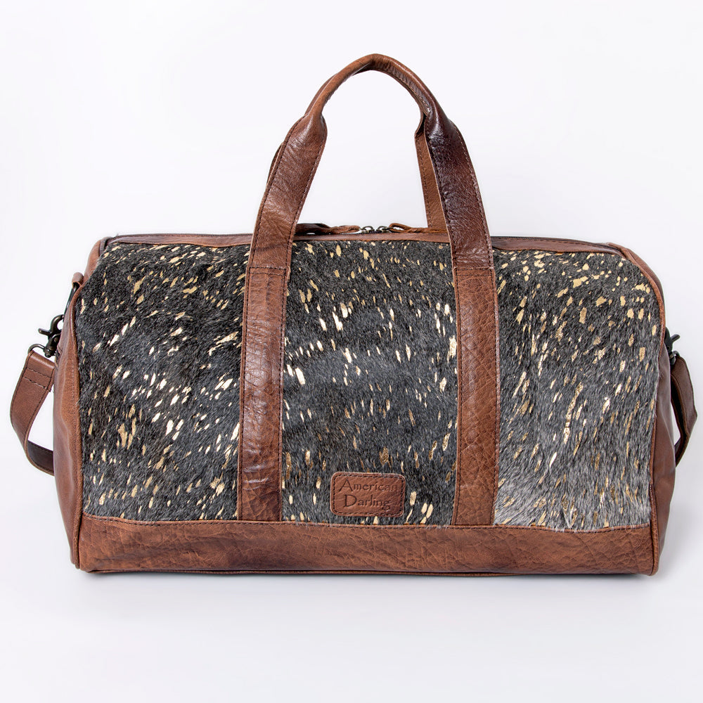 American Darling Women's Duffel Bag Western Hair On Genuine Leather Handbag and Ladies Purse