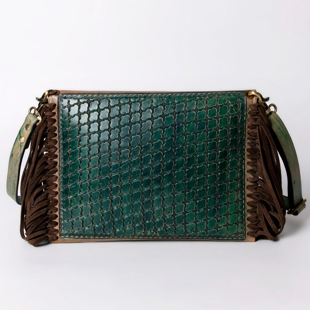 American Darling Hand-Tooled Genuine Leather Envelope Bag