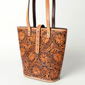 American Darling ADBG477TAN Hand-Tooled Leather Tote