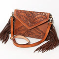 American Darling Hand-Tooled Genuine Leather Envelope Bag