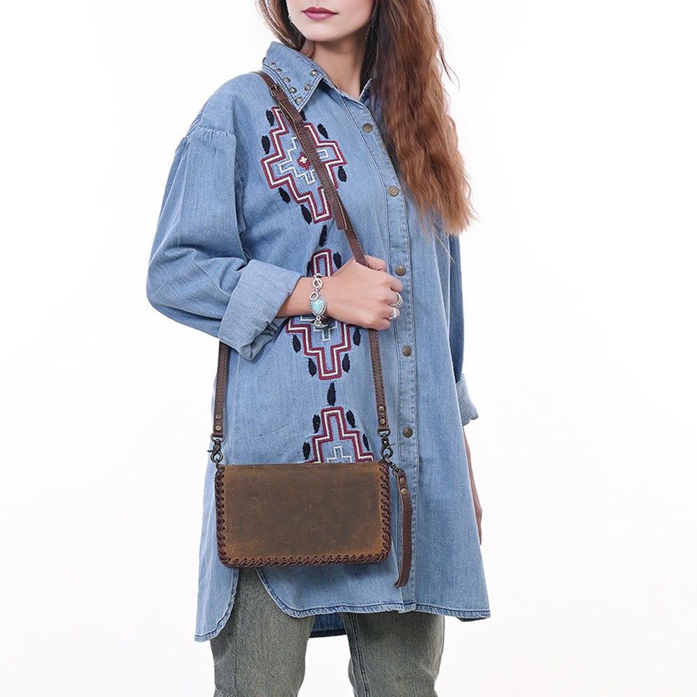 American Darling Organiser Bag Handcrafted from Crocodile Embossed Genuine Leather with YKK Zipper and Detachable Strap
