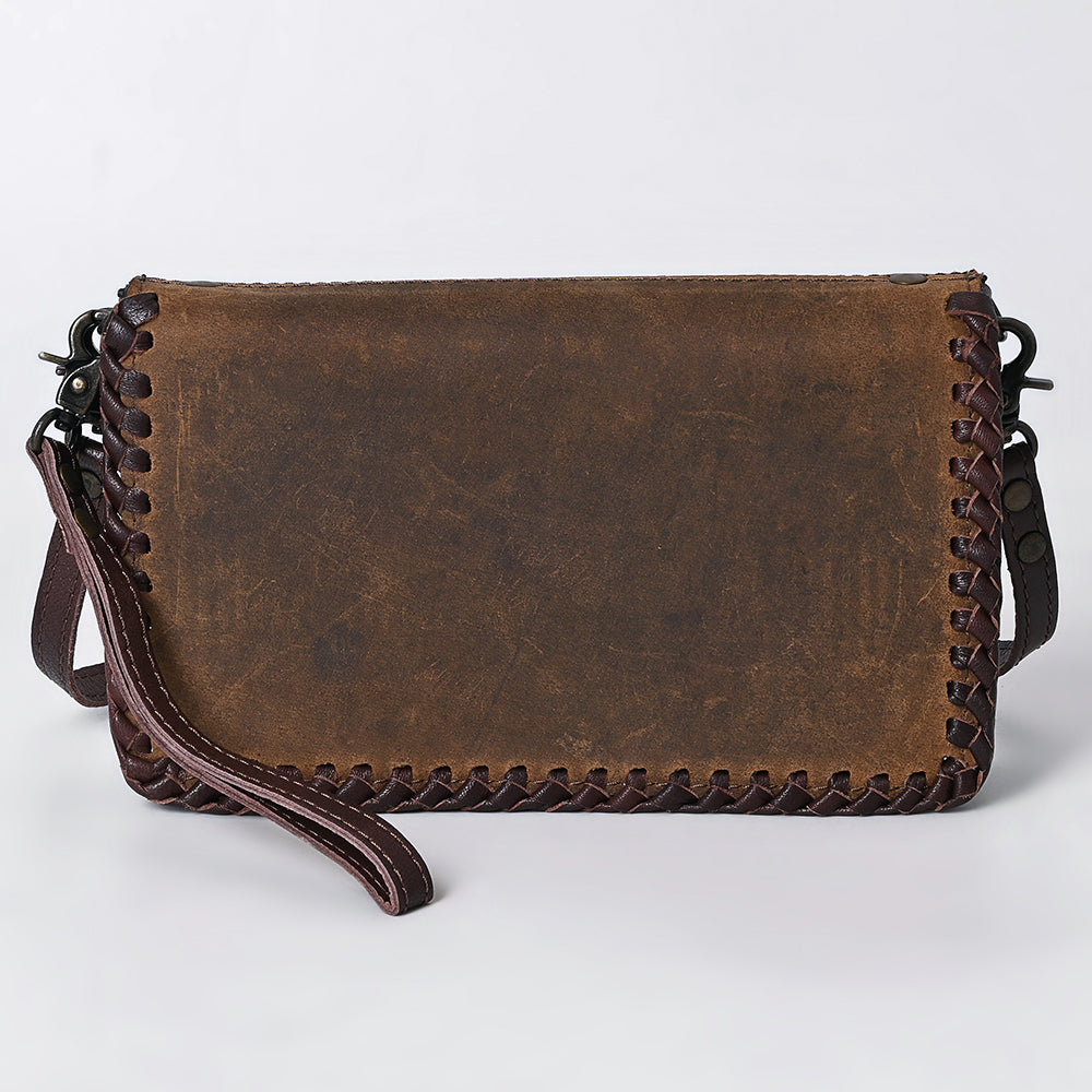 American Darling Organiser Bag Handcrafted from Crocodile Embossed Genuine Leather with YKK Zipper and Detachable Strap