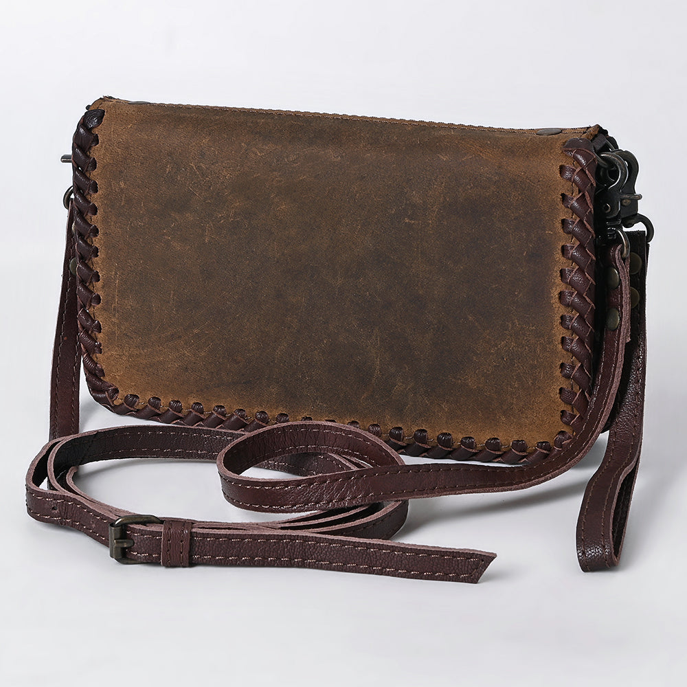 American Darling Organiser Bag Handcrafted from Crocodile Embossed Genuine Leather with YKK Zipper and Detachable Strap