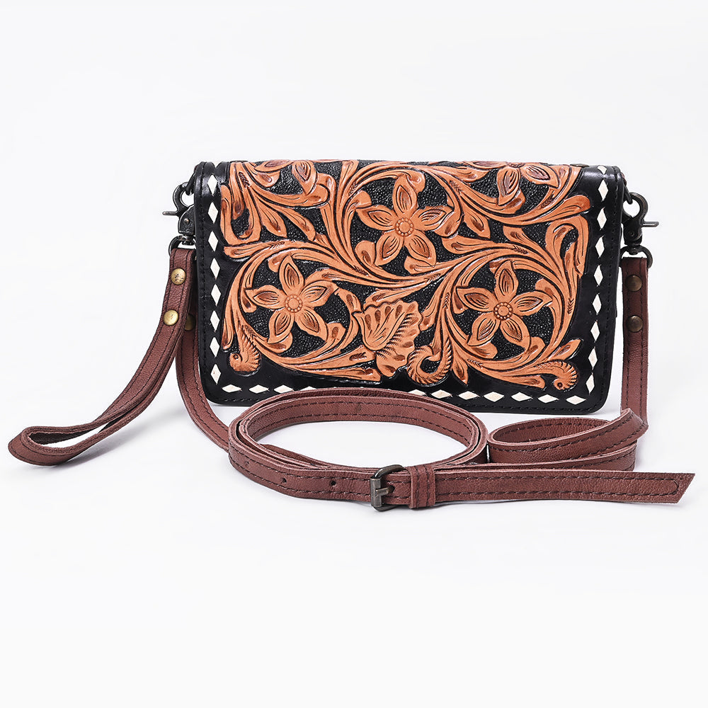 American Darling Organizer Saddle Blanket Genuine Leather Western Women Bag Handbag Purse | for Cute Travel