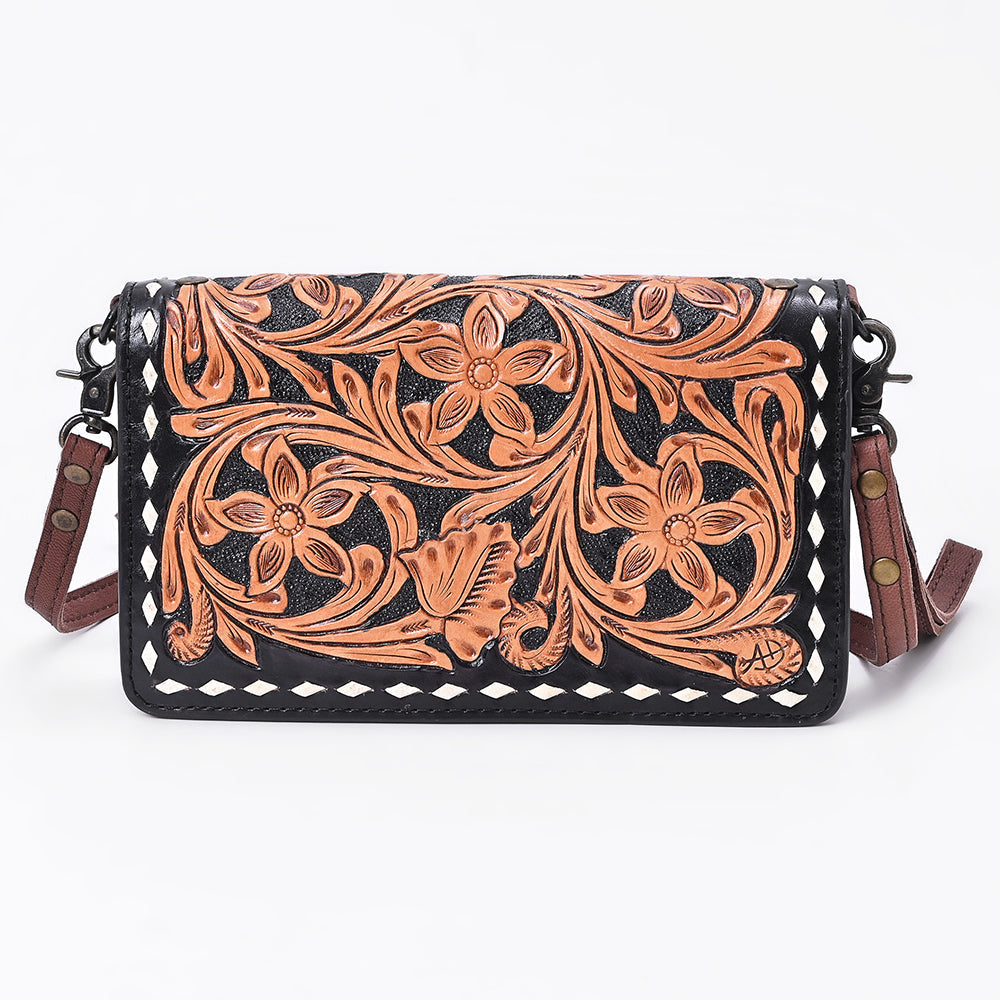 American Darling Organizer Saddle Blanket Genuine Leather Western Women Bag Handbag Purse | for Cute Travel