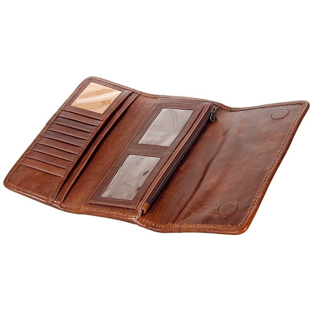 American Darling Hand-Tooled Genuine Leather Wallet
