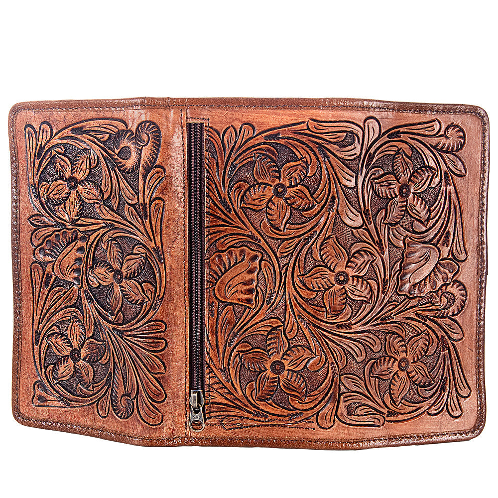 American Darling Western Wallet Bag Hair-On Cowhide Genuine Vegetable Tanned Leather Travel Clutch with YKK Zipper