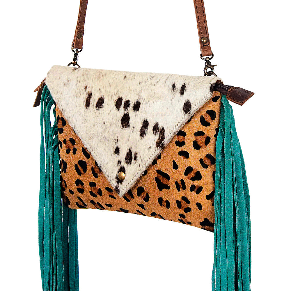 American Darling Women's Envelope Bag Hair - On Genuine Leather Handbag and Ladies Purse