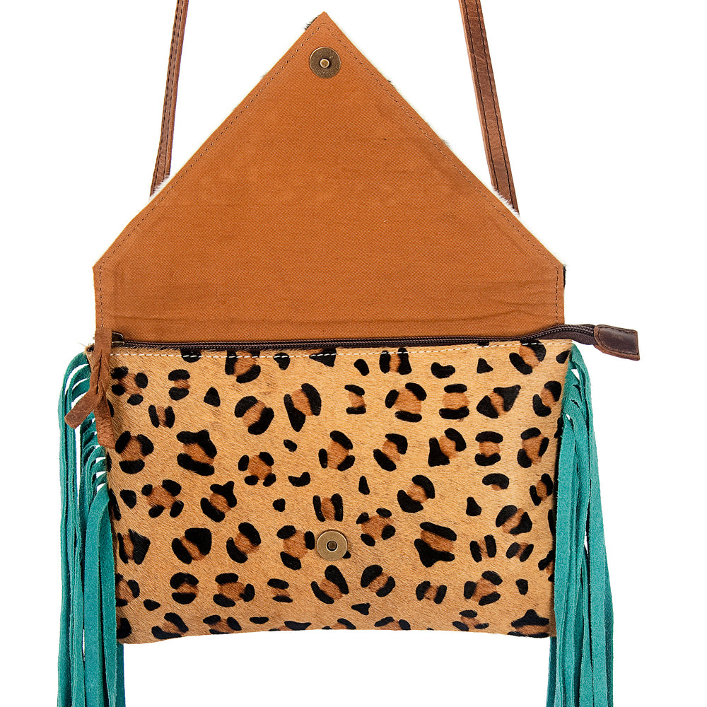 American Darling Women's Envelope Bag Hair - On Genuine Leather Handbag and Ladies Purse