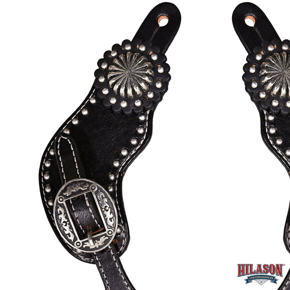 HILASON Hand-Tooled Leather Spur Straps for Men & Women – Western Design, Adjustable Fit