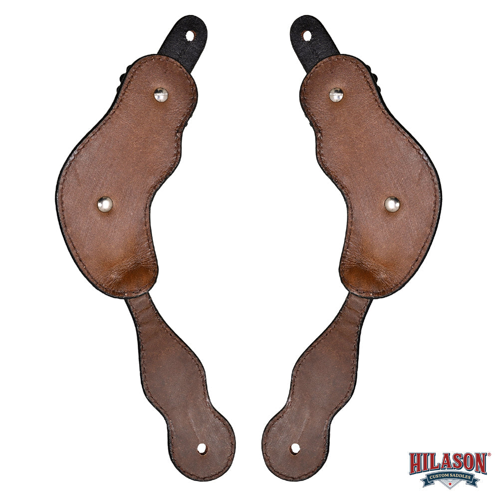 HILASON Hand-Tooled Leather Spur Straps for Men & Women – Western Design, Adjustable Fit