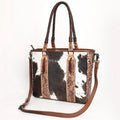 American Darling Hand-Tooled Hair-On Genuine Leather Tote