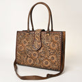 American Darling Hand-Tooled Genuine Leather Tote
