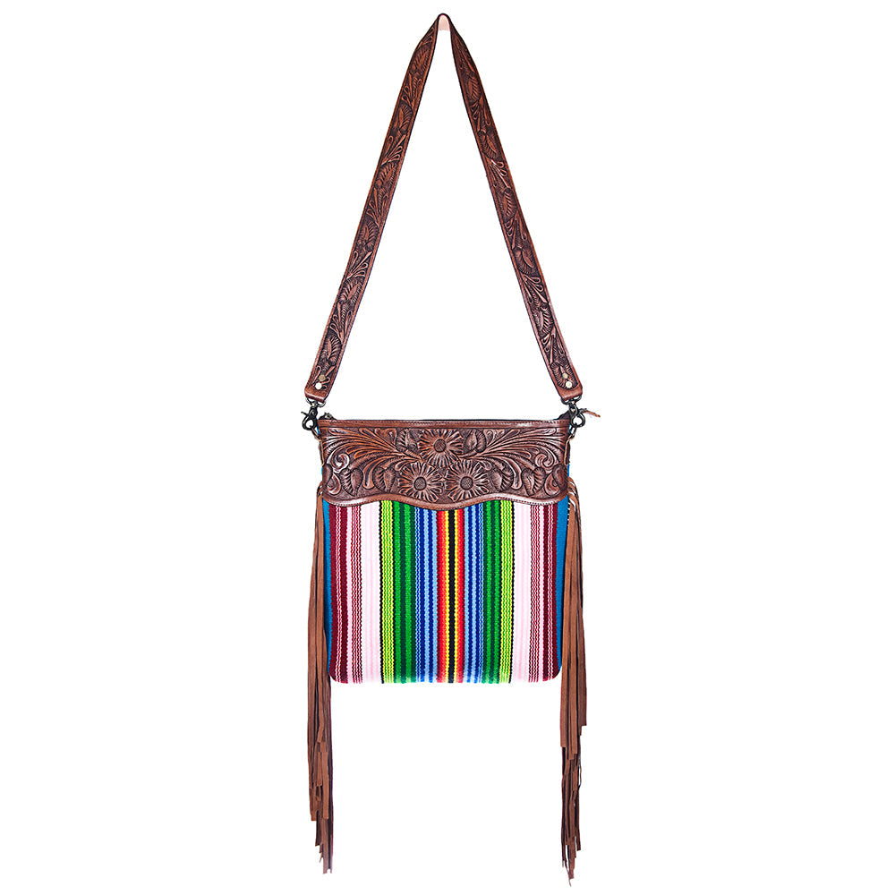 American Darling Cross Body Hand Tooled Saddle Blanket Genuine Leather Western Women Bag Handbag Purse | Crossbody for |Cute