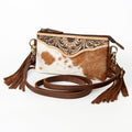 American Darling Small Crossbody Hand Tooled Hair-On Genuine Leather