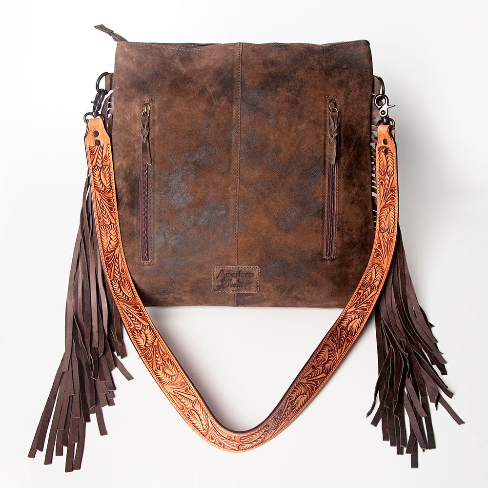 American Darling Crossbody Saddle Blanket Genuine Leather