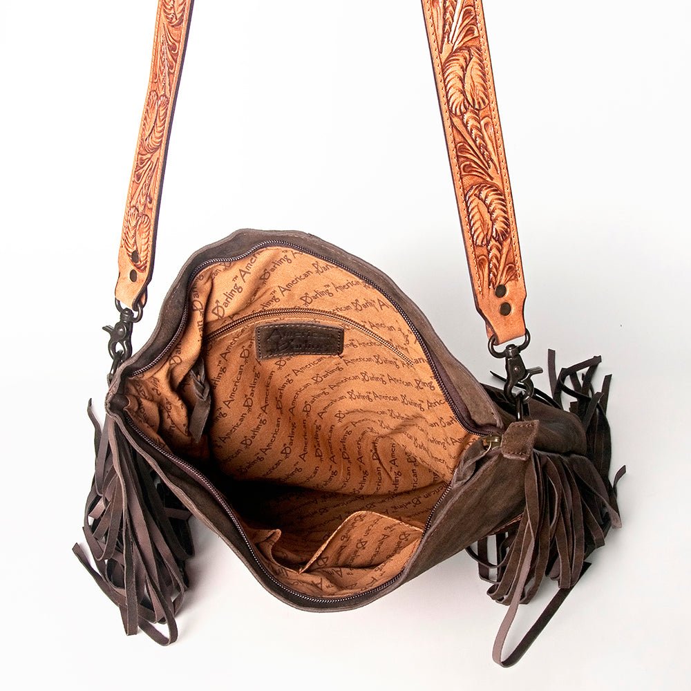 American Darling Crossbody Saddle Blanket Genuine Leather