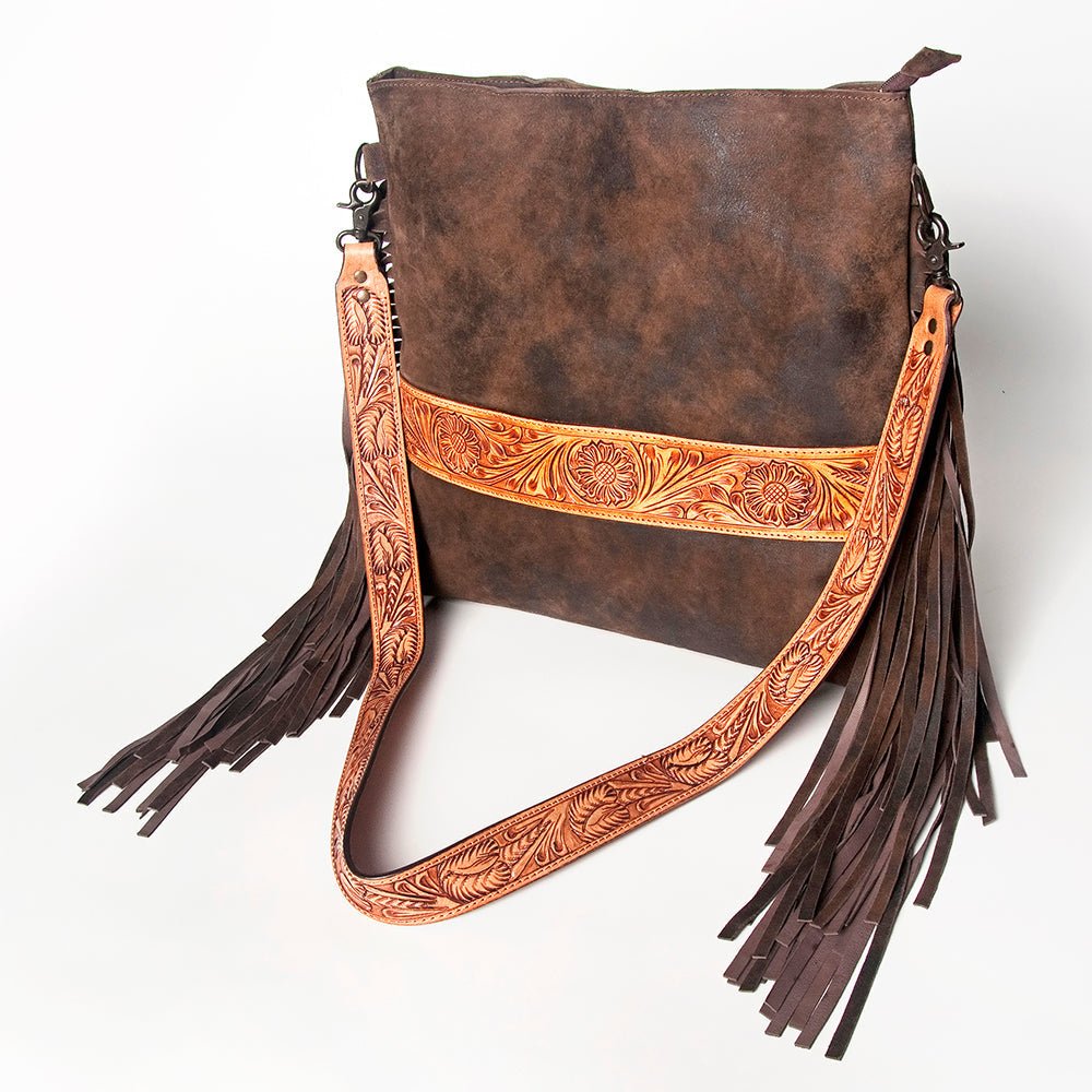 American Darling Crossbody Saddle Blanket Genuine Leather