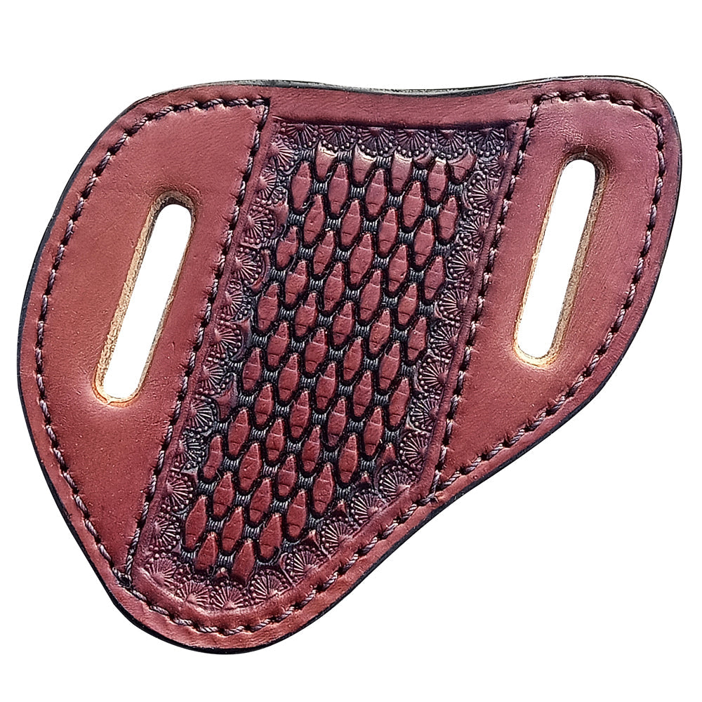 Large Hilason Leather Angled Knife Scabbard Sheath Cover Hand Tooled