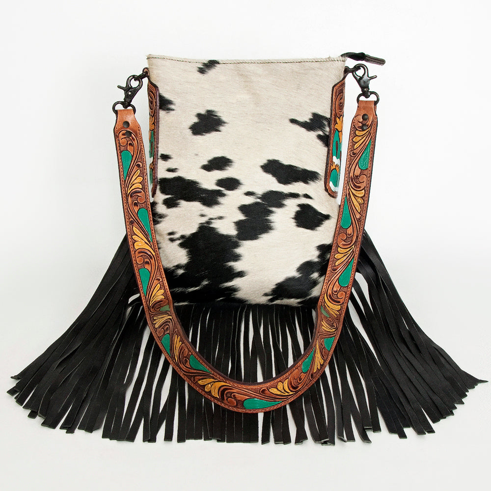 American Darling Hair-On Genuine Leather Large Crossbody Bag