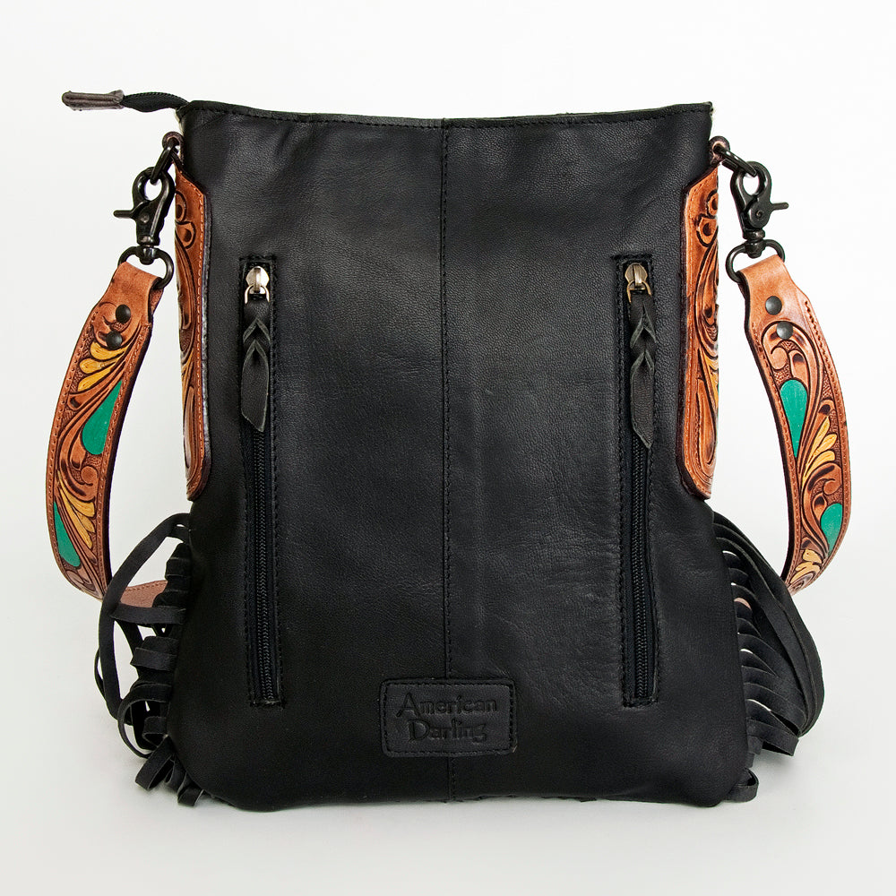 American Darling Hair-On Genuine Leather Large Crossbody Bag