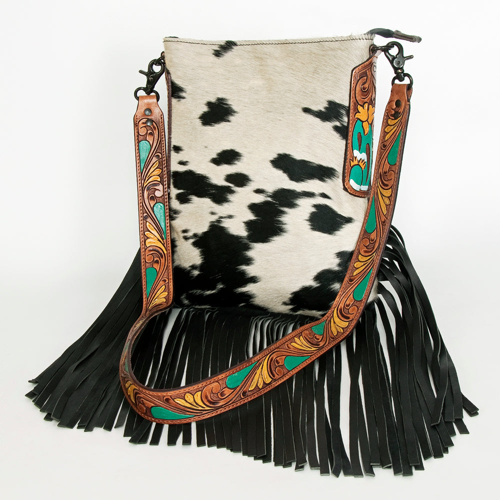 American Darling Hair-On Genuine Leather Large Crossbody Bag