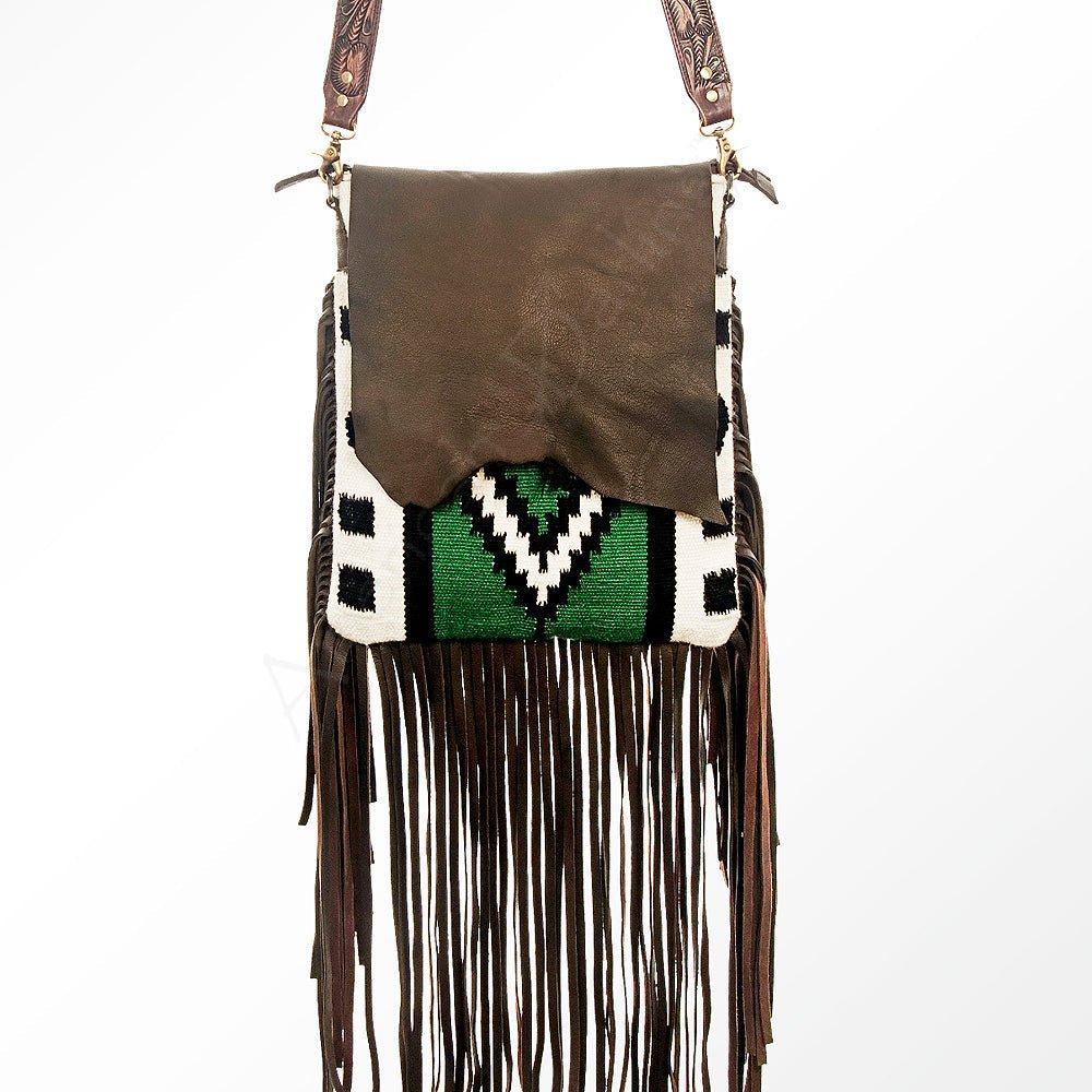 American Darling Crossbody Saddle Blanket Genuine Leather