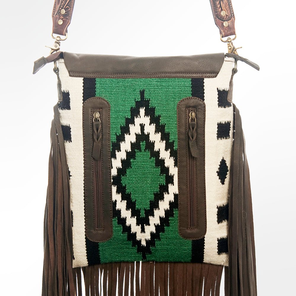 American Darling Crossbody Saddle Blanket Genuine Leather