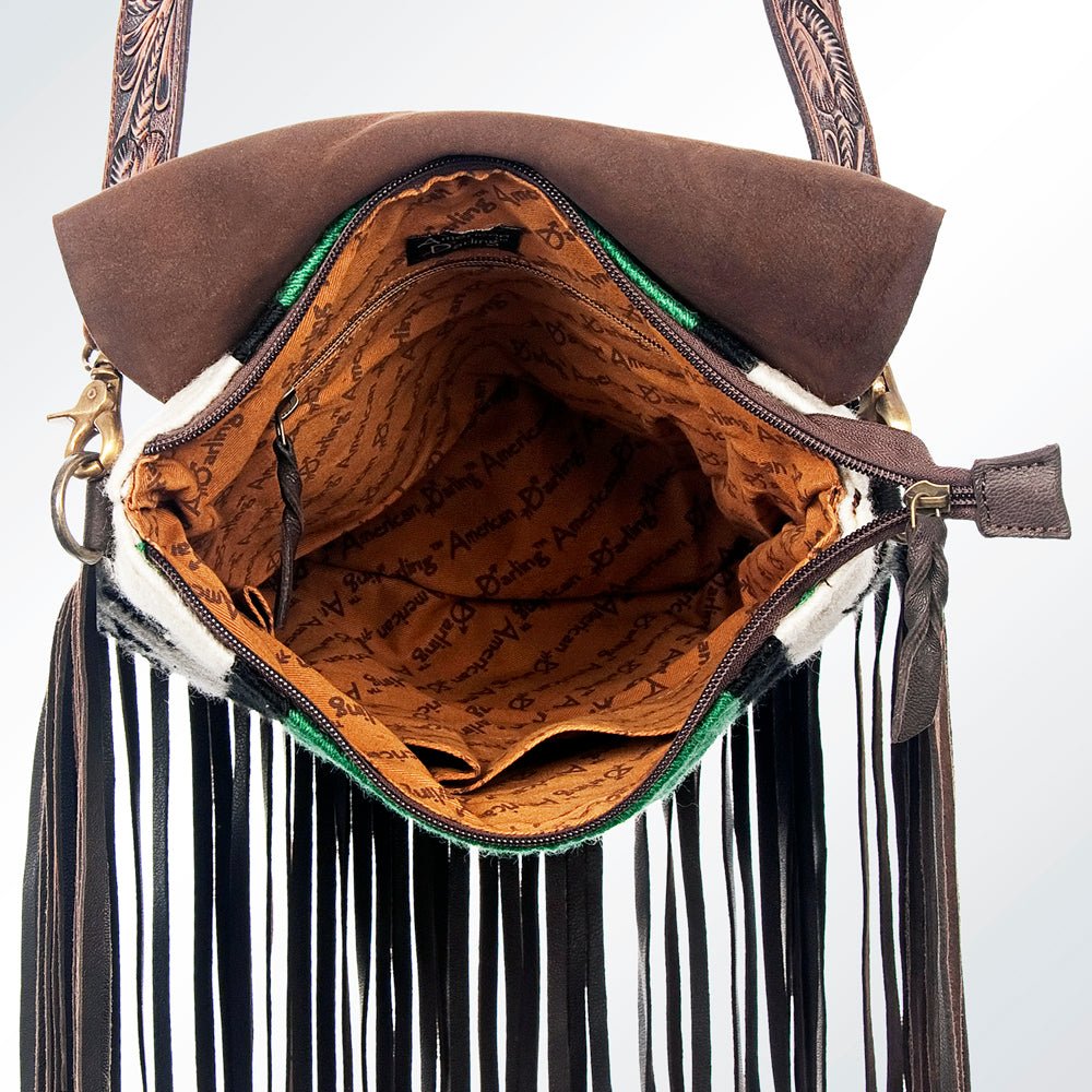 American Darling Crossbody Saddle Blanket Genuine Leather