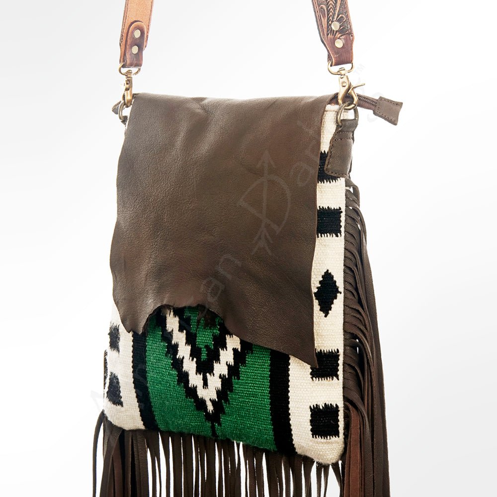 American Darling Crossbody Saddle Blanket Genuine Leather