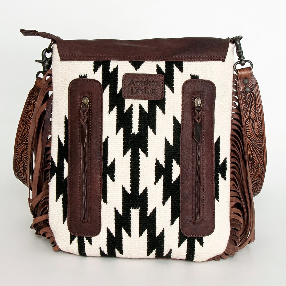American Darling Crossbody Saddle Blanket Genuine Leather