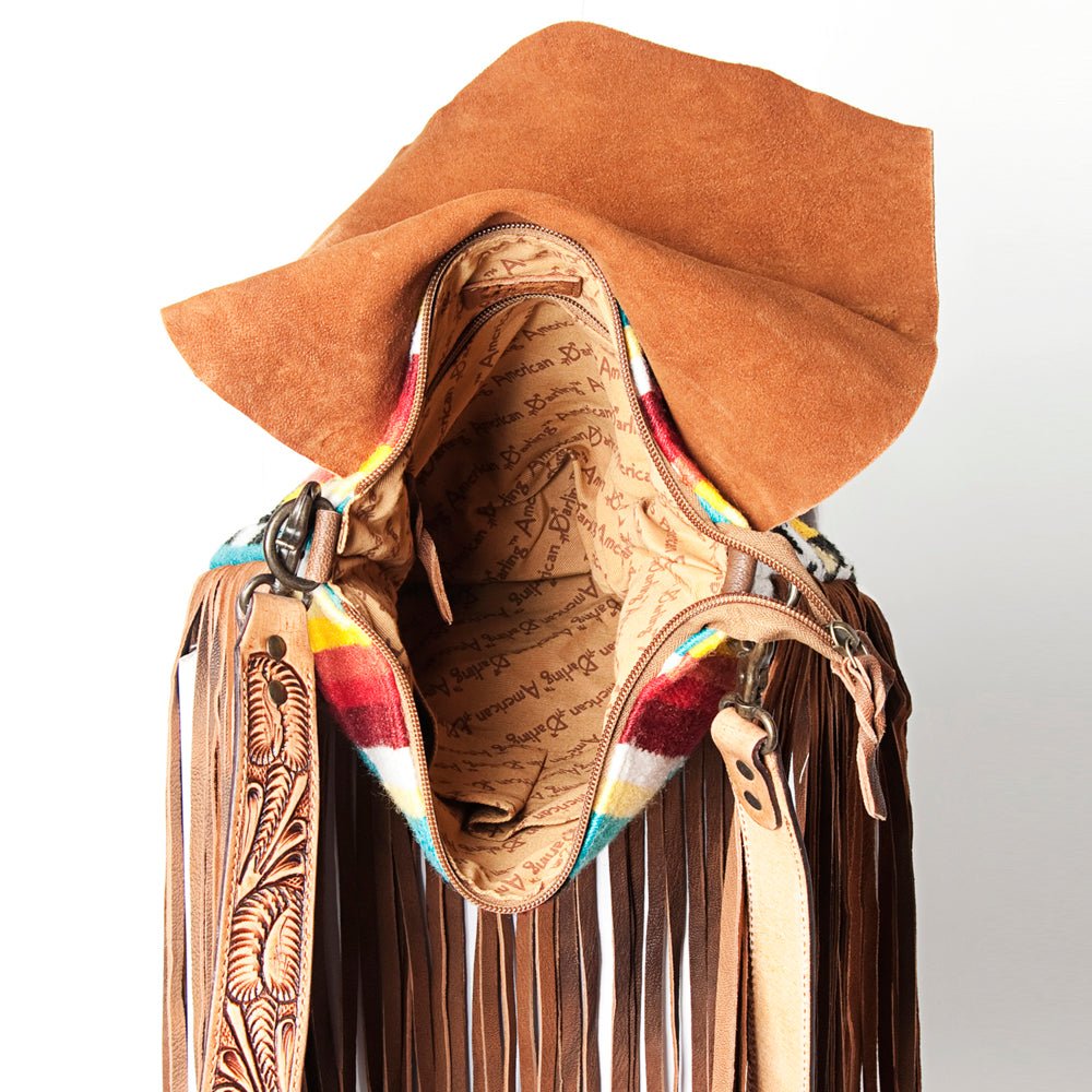 American Darling Crossbody Saddle Blanket Genuine Leather