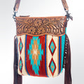American Darling Large Crossbody Saddle Blanket Genuine Leather