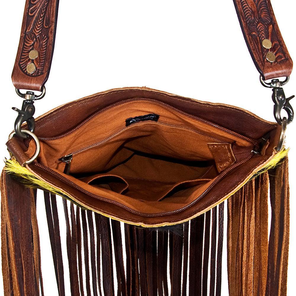 American Darling Hair-On Leather Large Crossbody Bag