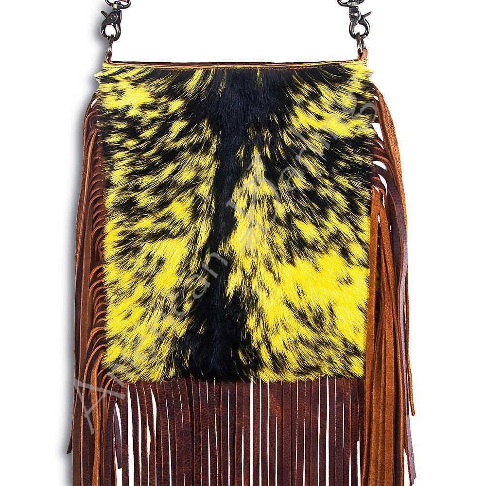 American Darling Hair-On Leather Large Crossbody Bag