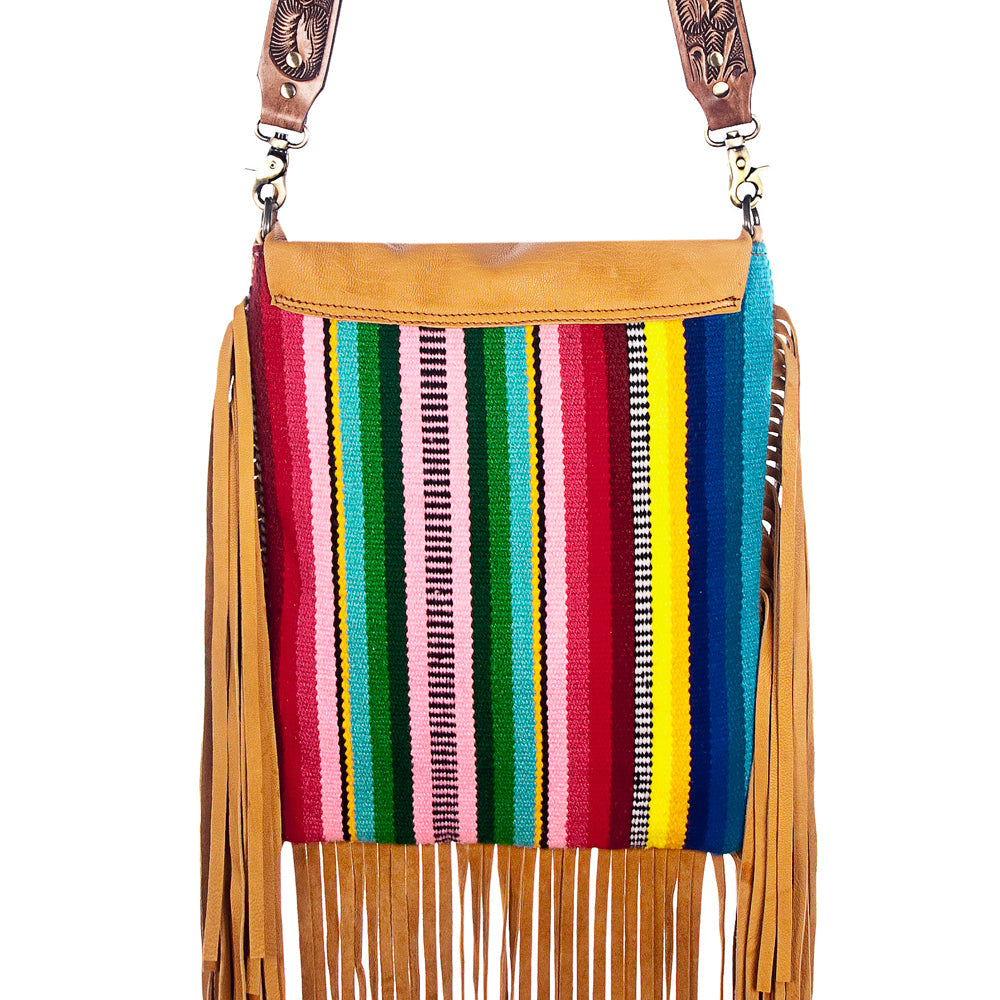 American Darling Saddle Blanket Genuine Leather Messenger Bag