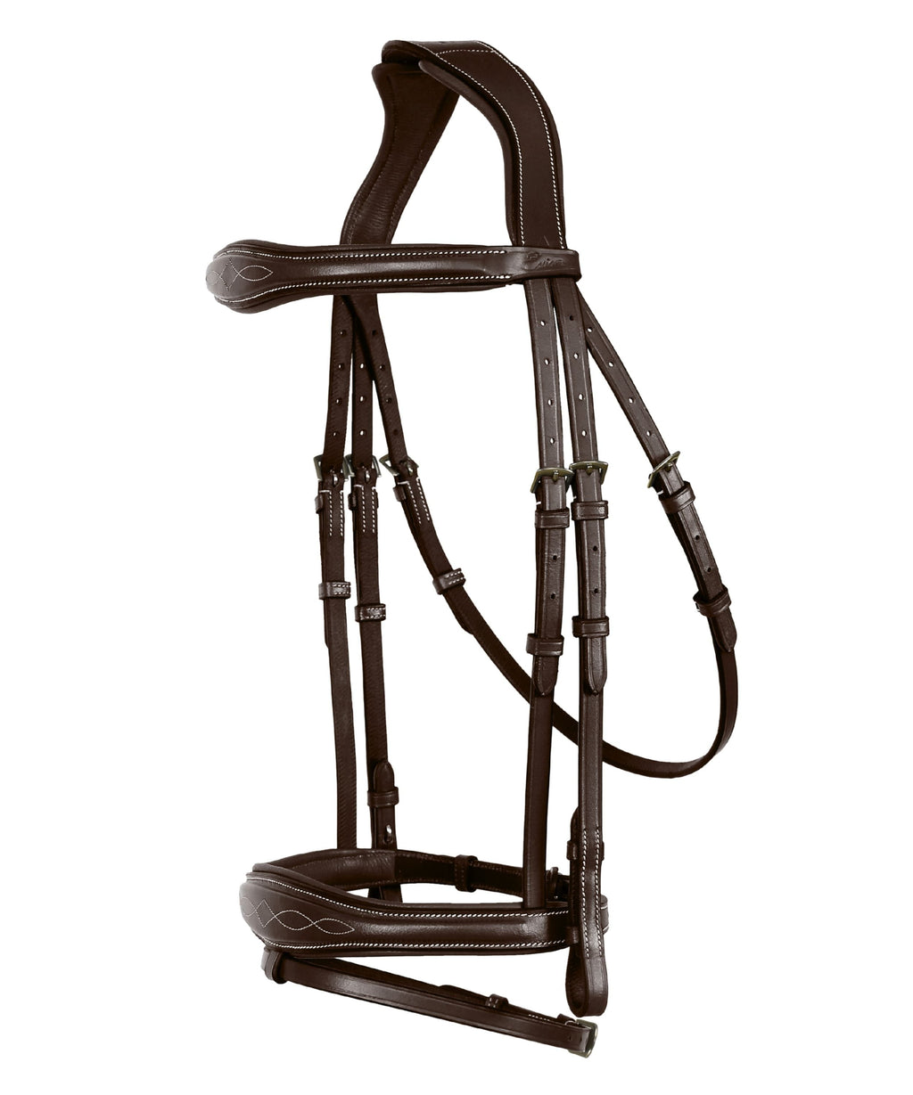ExionPro 'Perseus' Anatomical Jumping Bridle with Reins by Bridles & Reins