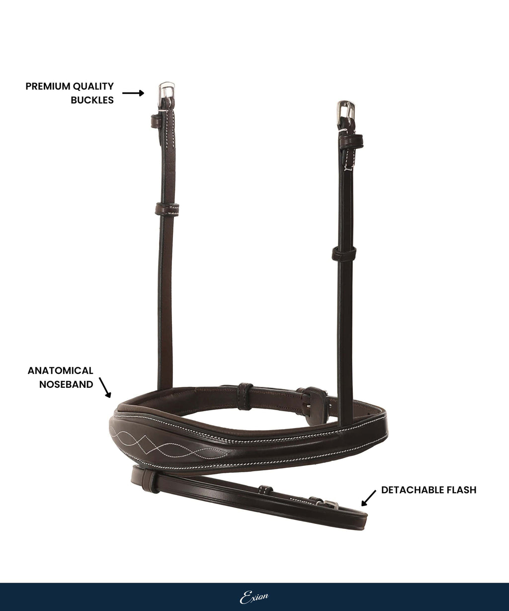 Replacement Noseband of ExionPro 'Perseus' Anatomical Jumping Bridle by Bridles & Reins - alternate view 4