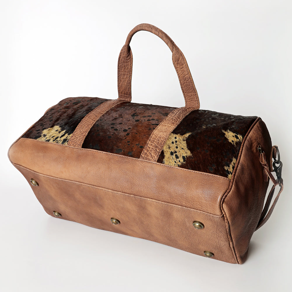 American Darling Women's Duffel Bag Western Hair On Genuine Leather Handbag and Ladies Purse