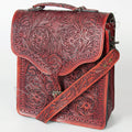 American Darling Hand-Tooled Genuine Leather Briefcase