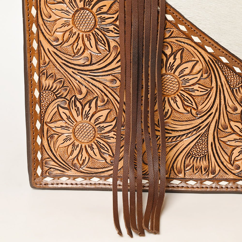 American Darling Hand Tooled Hair-On Genuine Leather