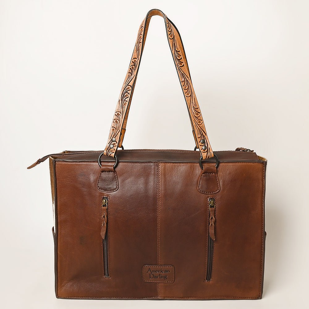 American Darling Hand Tooled Hair-On Genuine Leather