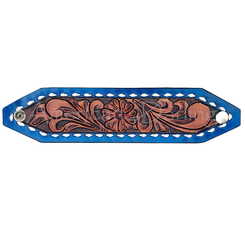 American Darling Bracelet Hand Tooled Carved Genuine Leather Women | Handmade Western Rustic