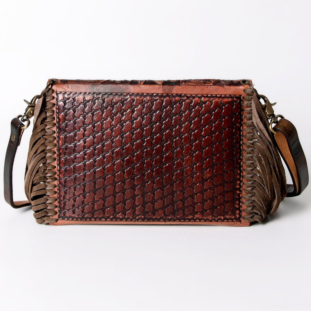 American Darling Hand-Tooled Genuine Leather Envelope Bag