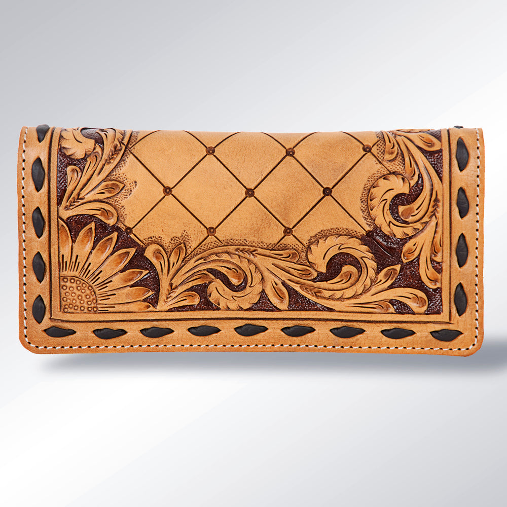 American Darling Hand-Tooled Genuine Leather Wallet