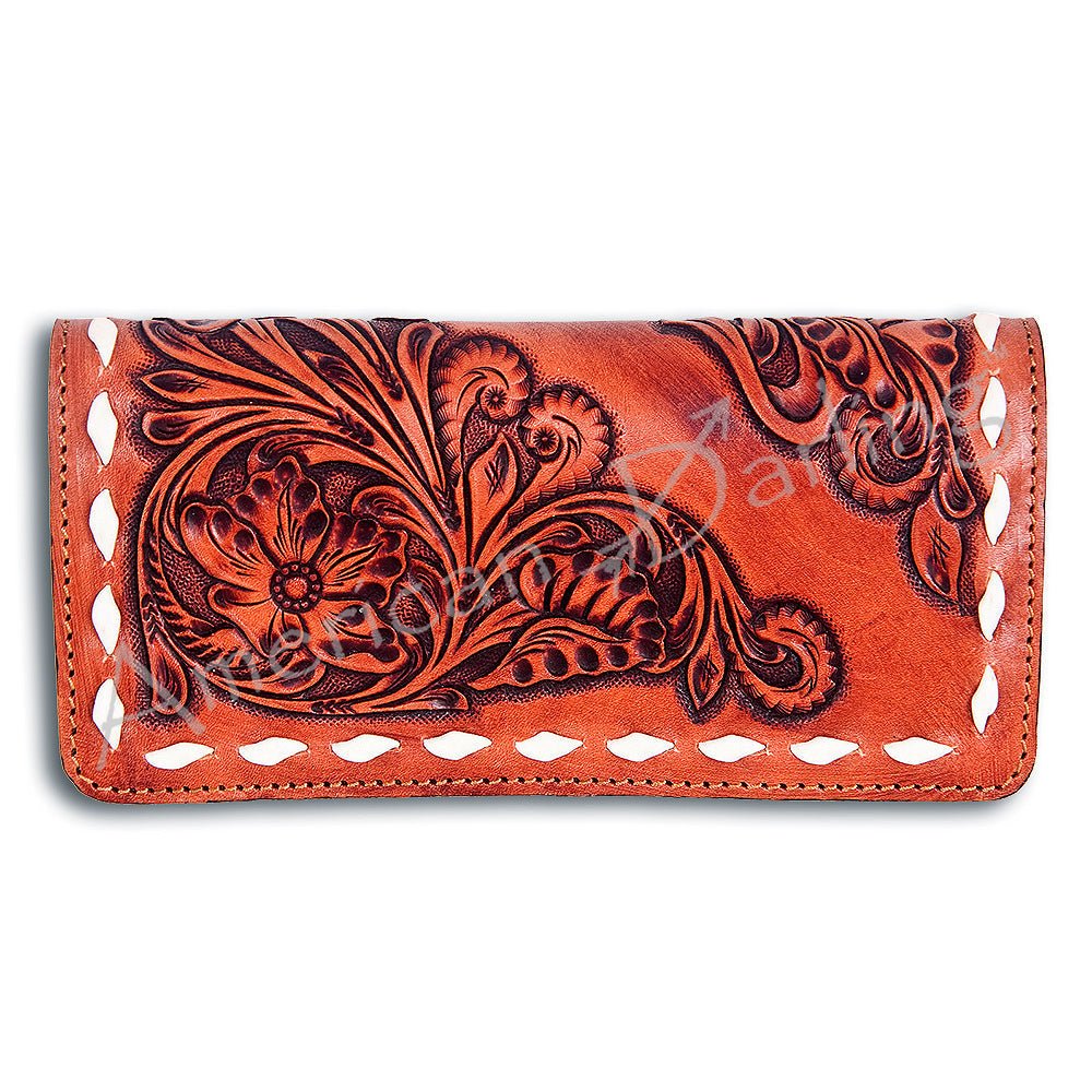 American Darling Hand-Tooled Genuine Leather Wallet