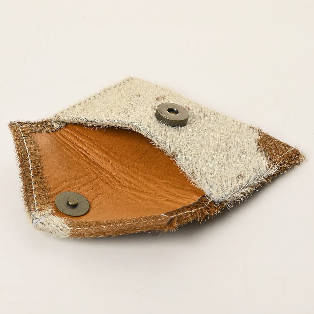 American Darling Coin Purse Hair-On Genuine Leather