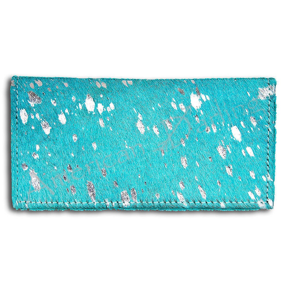 American Darling Hair-On Leather Western Wallet – Leopard & Cowhide Options