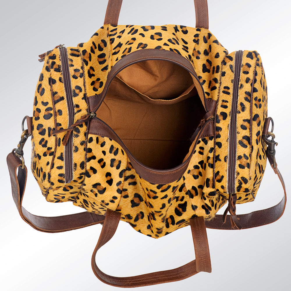 American Darling Duffel Hair-On Genuine Leather